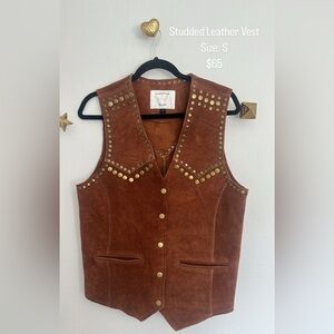Studded Leather Vest